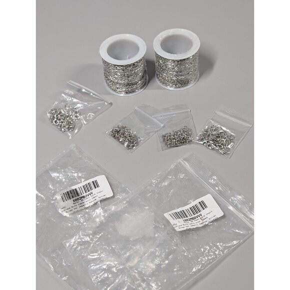 Jewelry Lot Waist Chain Bracelet Necklace Rings Brooch Jewel Chain Making Craft - Picture 5 of 12